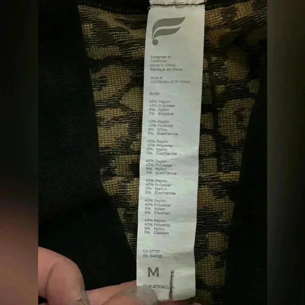 Fabletics Leopard Print Bootcut Workout Pants, Si… - image 7